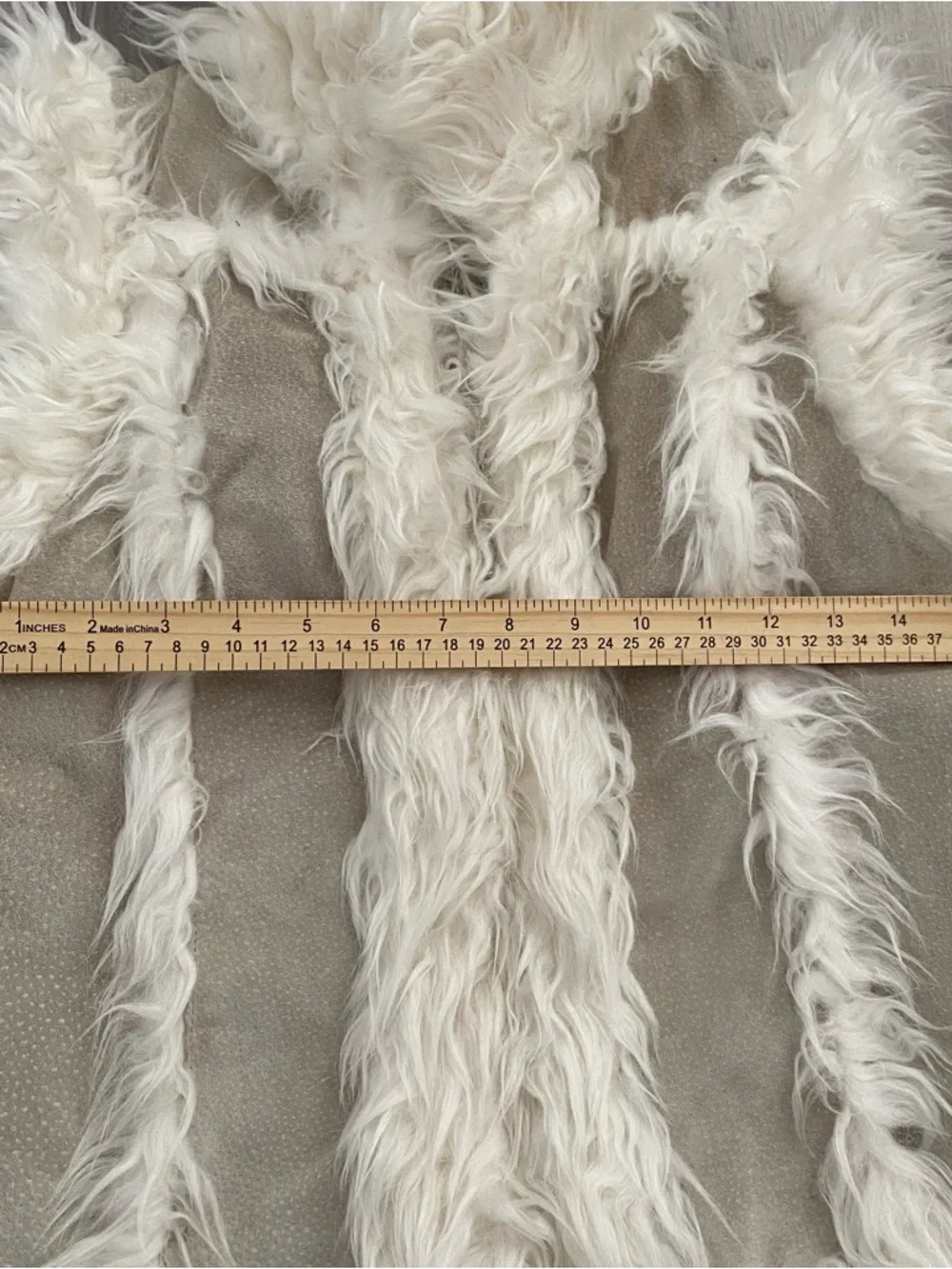 Vintage Suede Faux Fur Vest Boho Western - Picture 3 of 12